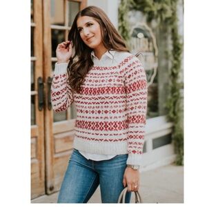 Abercrombie & Fitch Fair Isle Cotton Blend Sweater
